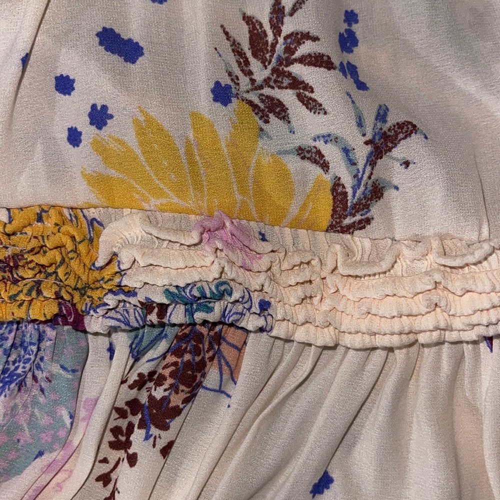 Free People! Purple Haze Floral Printed Tunic Or Mini Dress - Picture 5 of 11